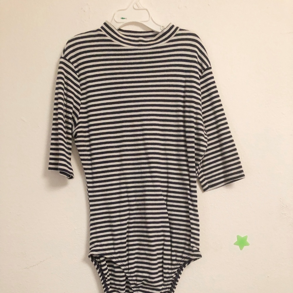 striped bodysuit